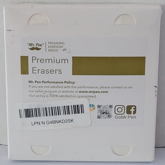 Sealed 10 Pack Mr. Pen Premium Pastel Erasers/ Pencil Erasers In Bright Colors. - Picture 10 of 11